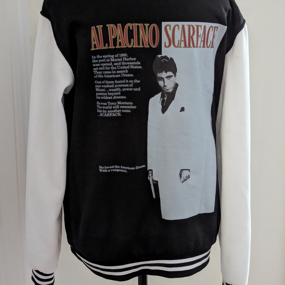 Scarface Graphic Varsity Jacket - Small (No Tag)